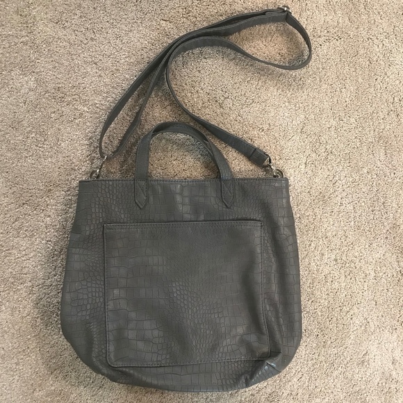☀Neutral Grey Scale Animal Print Hobo Thirty One Satchel/Shoulder Bag - Picture 1 of 11